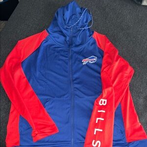 Fanatics Red and Blue Bills Full-Zip Hoodie